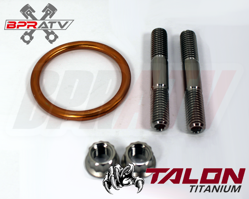 TRX400EX TRX 400EX Exhaust Studs Titanium Head Pipe Bolts Gasket Upgrade Kit Set
