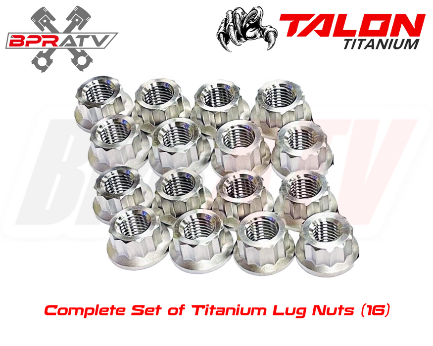 Honda TRX450R TRX 450R TITANIUM Lug Nut Complete Set Front Rear Kit Set of 16