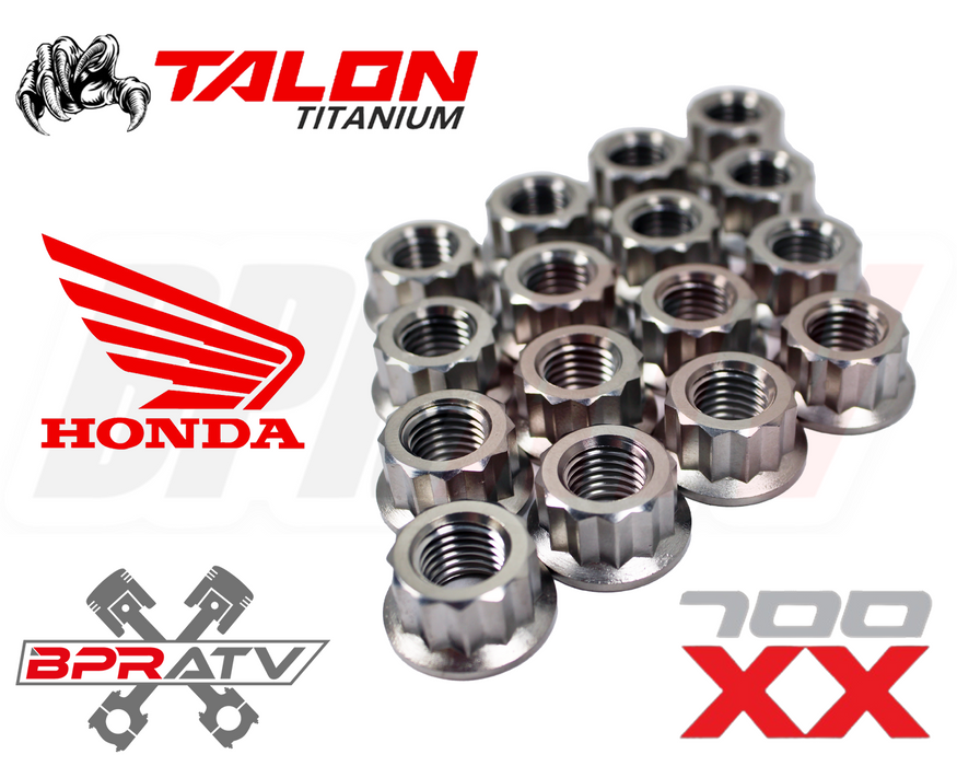 Honda TRX700XX TRX 700XX TITANIUM Lug Nut Complete Set Front Rear Kit Set of 16