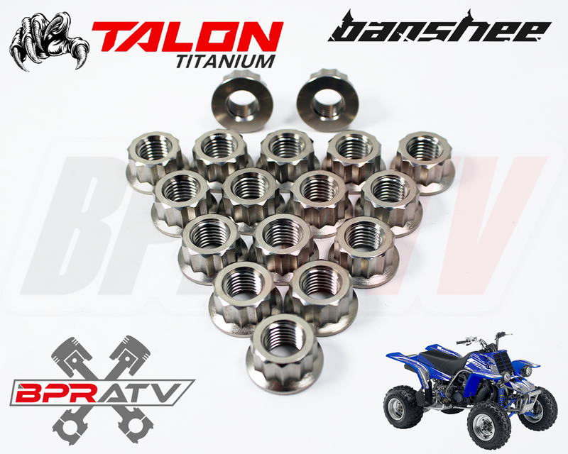 Best Yamaha Banshee 350 TITANIUM Lug Nuts Nut Complete Kit Front Rear Set of 16