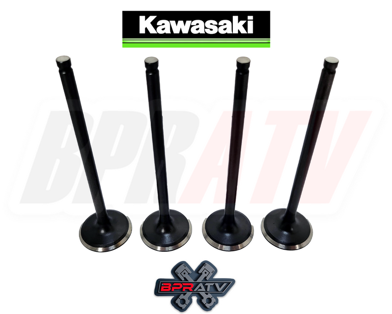 02-03 Kawasaki Prairie 650 KVF650 EXHUAST Valves Set Stem Seals Repair Fix Kit