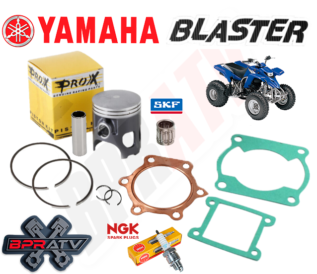 Yamaha Blaster YFS 200 66mm Pro X Stock Bore Piston Gaskets SKF Bearing NGK Kit