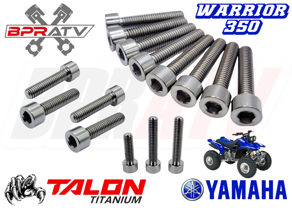 Yamaha Warrior 350 YFM350X YFM 350X TITANIUM Clutch Cover Bolts Screw Kit Ti Set