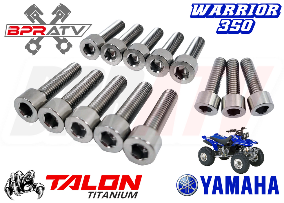 Yamaha Warrior 350 YFM350X YFM 350X TITANIUM Stator Cover Bolts Screw Kit Ti Set