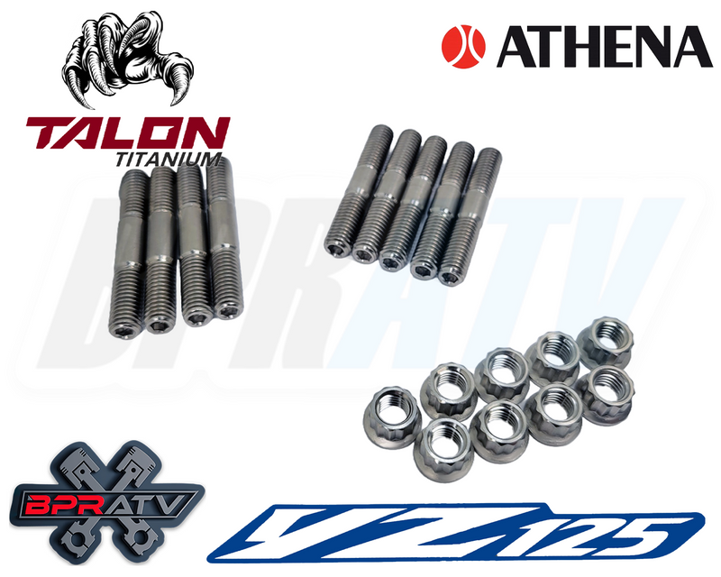 Yamaha YZ125X YZ 125X TITANIUM Athena Cylinder Head Bolts Studs Cylinder to Case