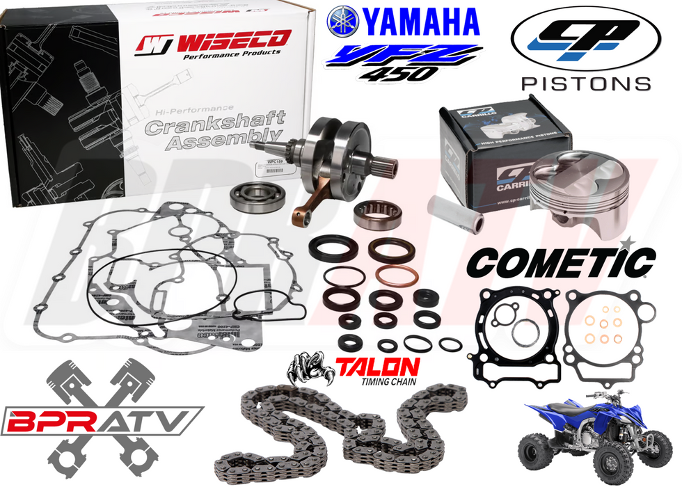 YFZ450 YFZ 450 95mm Stock Bore CP Pump Gas Piston Wiseco Crank Motor Rebuild Kit