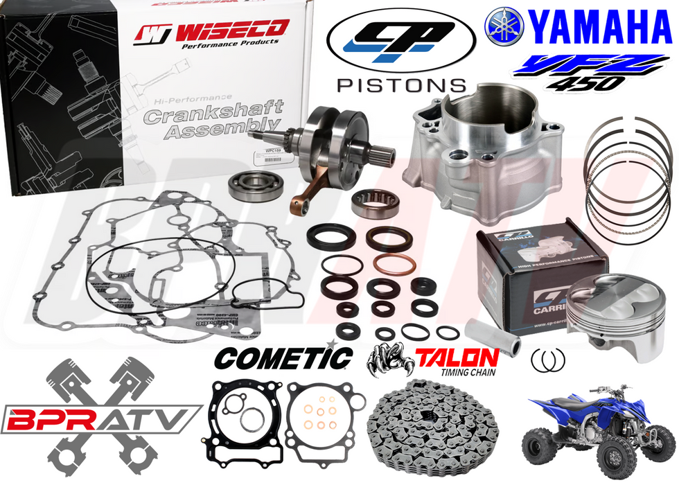 YFZ450 YFZ 450 479cc 98mm Big Bore Cylinder CP Piston Wiseco Crank Rebuild Kit