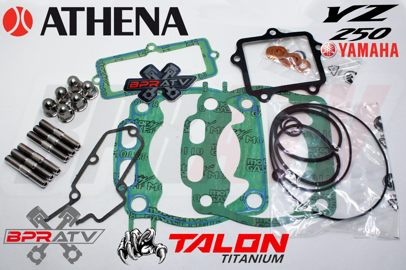 YZ250 YZ 250 ATHENA Big Bore 72mm Top End Gasket TITANIUM Cylinder Head Stud Kit
