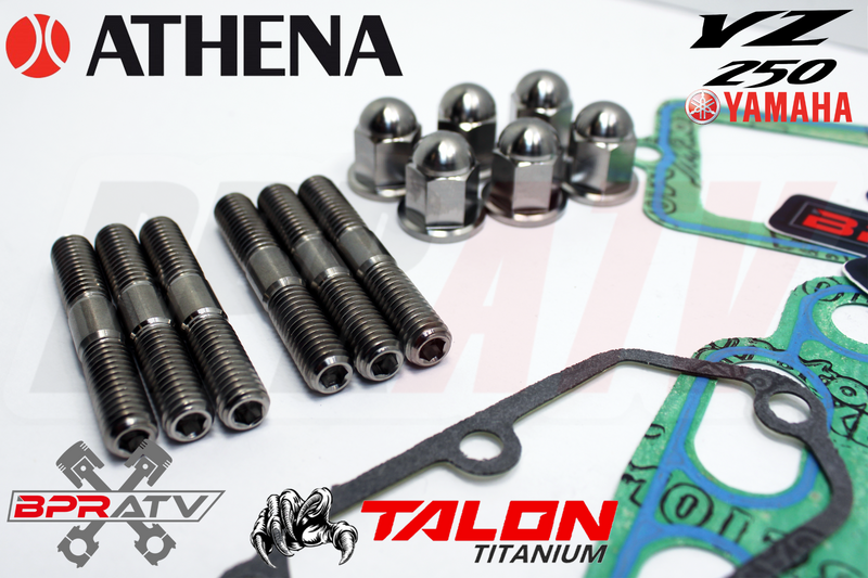YZ250 YZ 250 ATHENA Big Bore 72mm Top End Gasket TITANIUM Cylinder Head Stud Kit