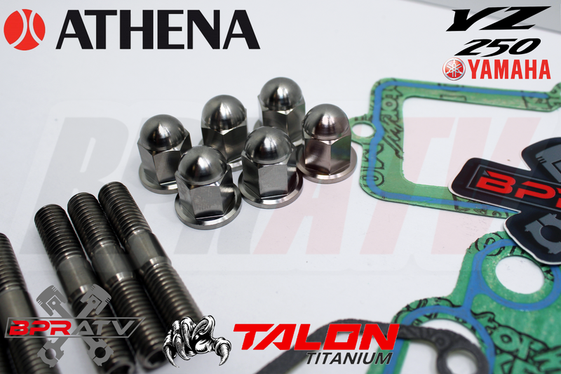 YZ250 YZ 250 ATHENA Big Bore 72mm Top End Gasket TITANIUM Cylinder Head Stud Kit