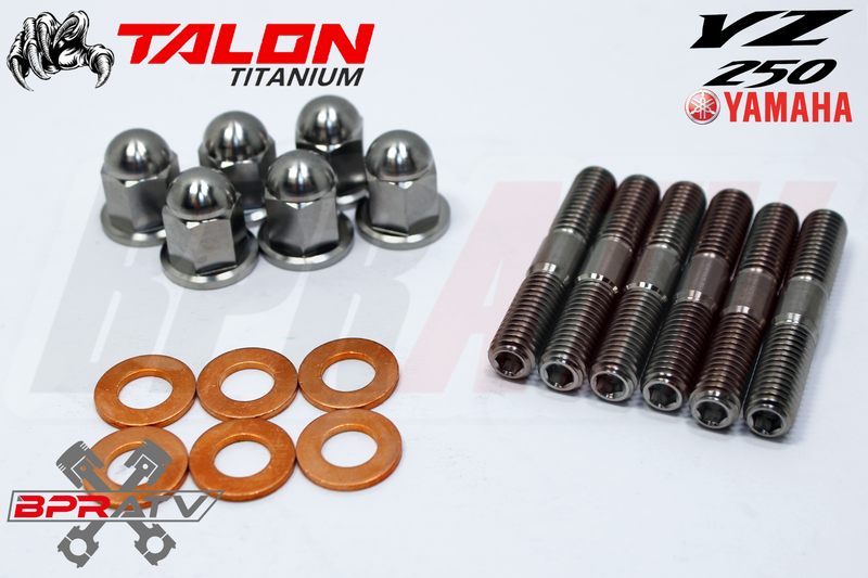 YZ250 YZ 250 ATHENA Big Bore 72mm Top End Gasket TITANIUM Cylinder Head Stud Kit