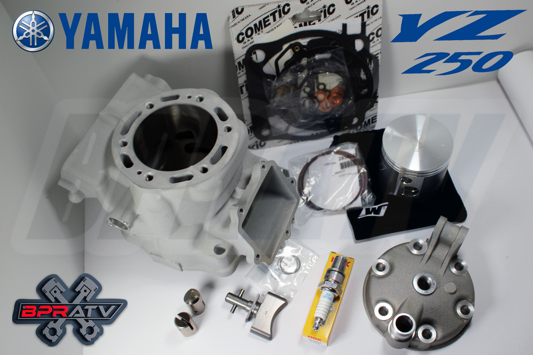 YZ250 YZ 250 BIG BORE Cylinder 72mm Cylinder Head Power Valve Wiseco Top End Kit